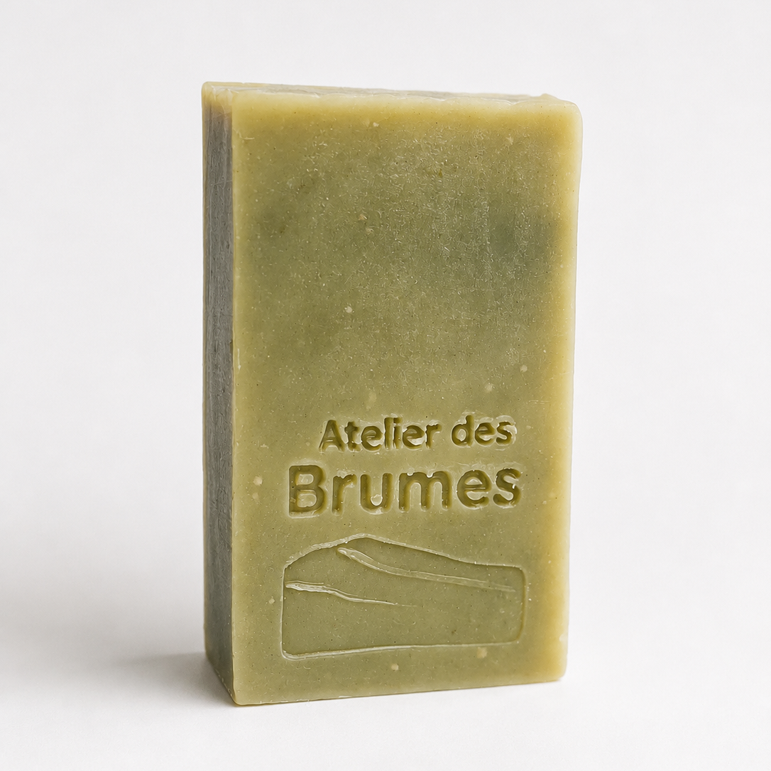 Savon rectangulaire vert kaki